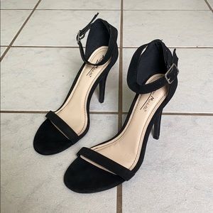 Black Ankle Strap Heels